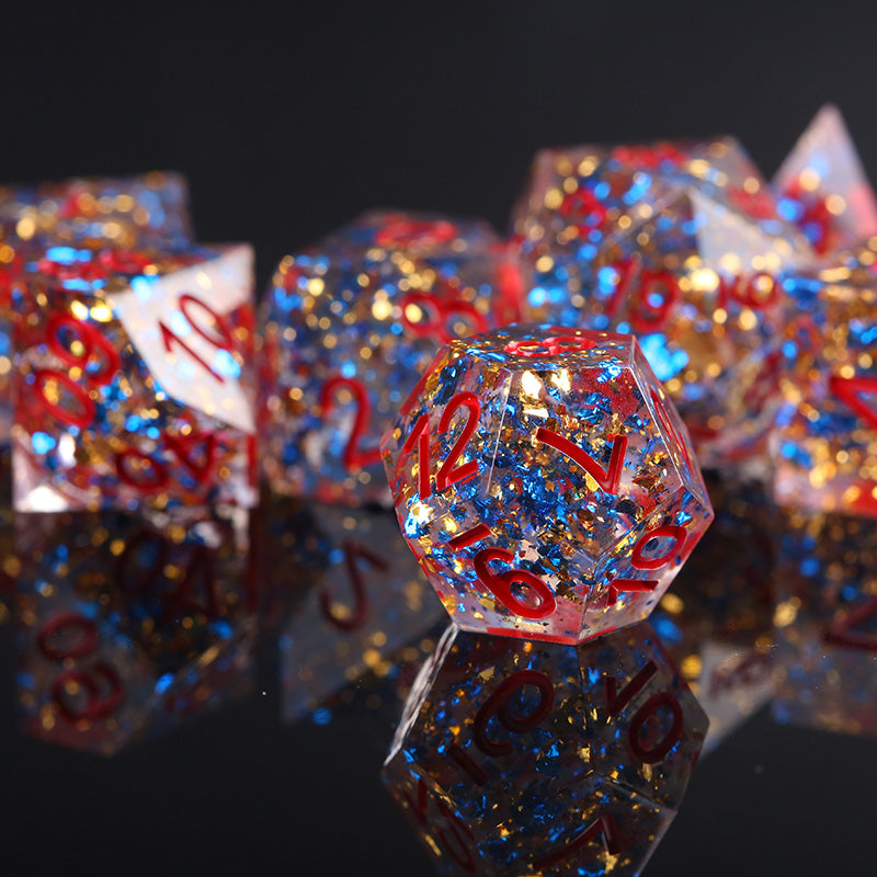 Polyhedral Natural Resin DND Quicksand Running Ball Dice