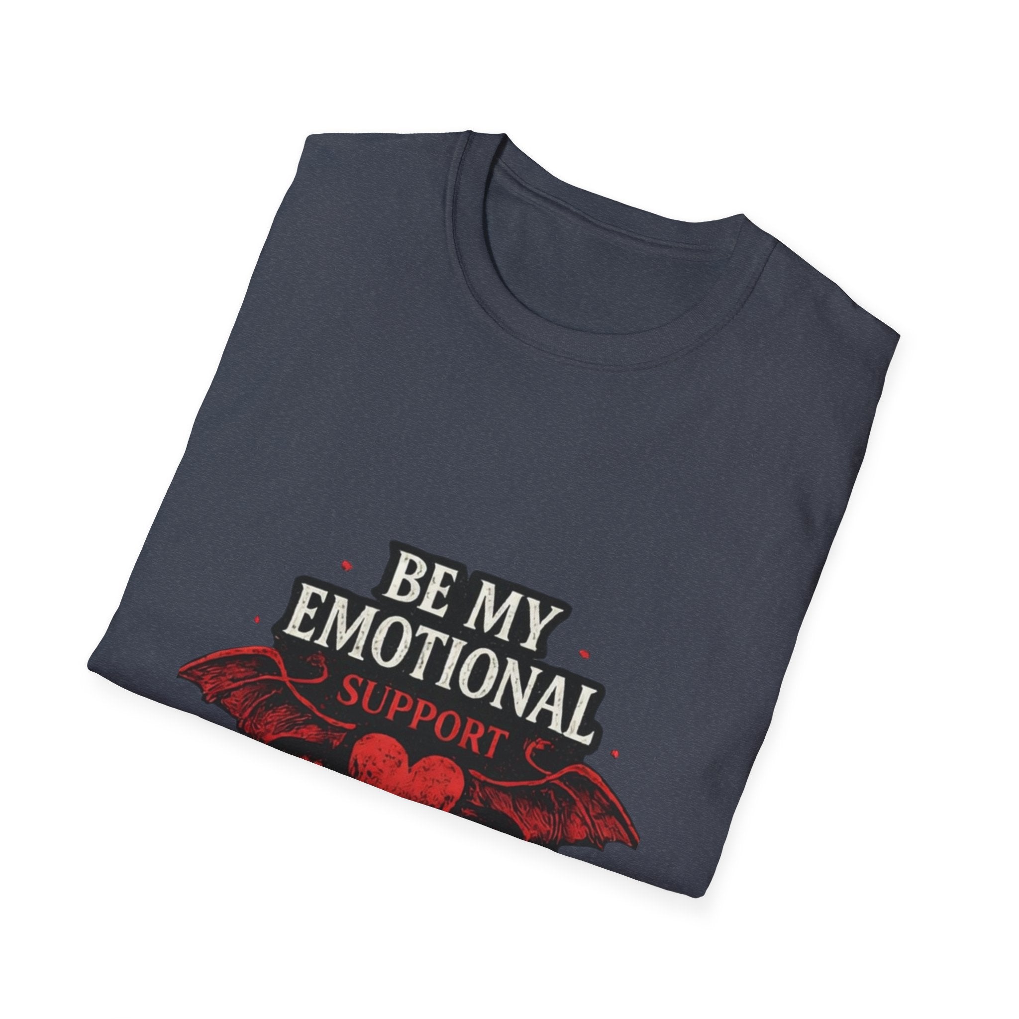 Be My Emotional Support Demon T-Shirt — Goth Valentine Heart Tee