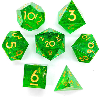 The New Pointed Resin Dragon Eye Can Rotate DND Game Dice