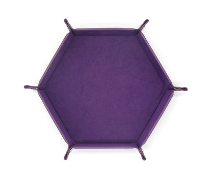 Hexagonal Velvet Cloth Dice Plate Can Be Folded