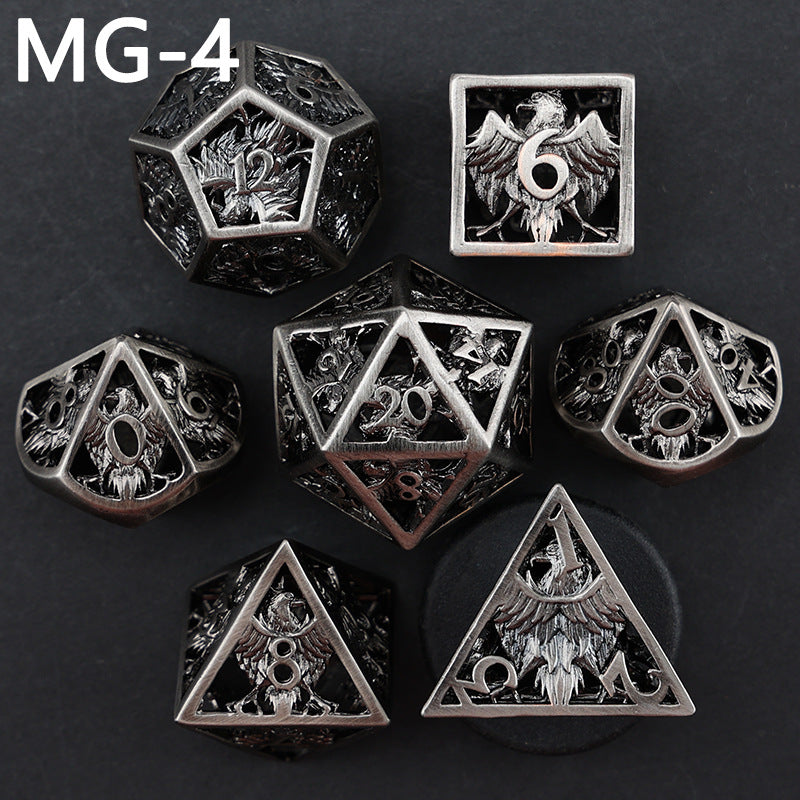 New DND Metal Dice Hollow Polyhedron