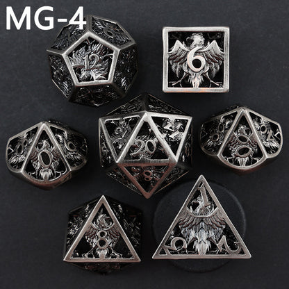 New DND Metal Dice Hollow Polyhedron