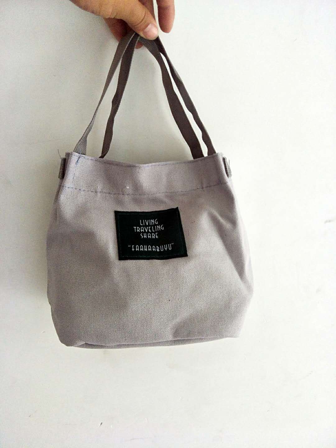 Canvas bucket pouch