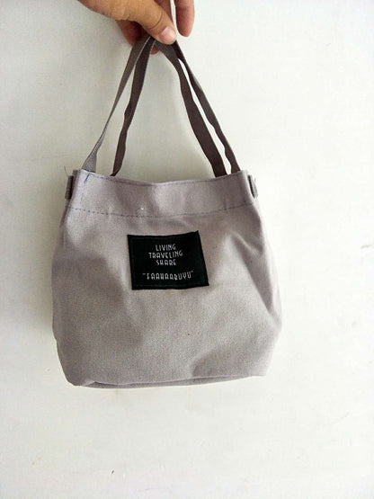 Canvas bucket pouch