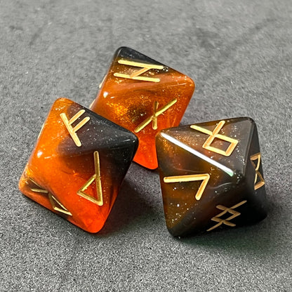 Eight-Sided Dream Starry Sky Rune Constellation Dice