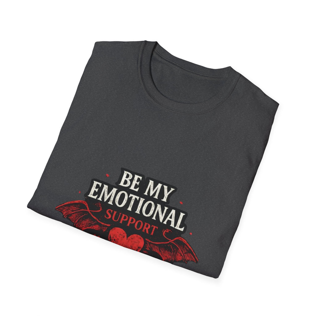 Be My Emotional Support Demon T-Shirt — Goth Valentine Heart Tee
