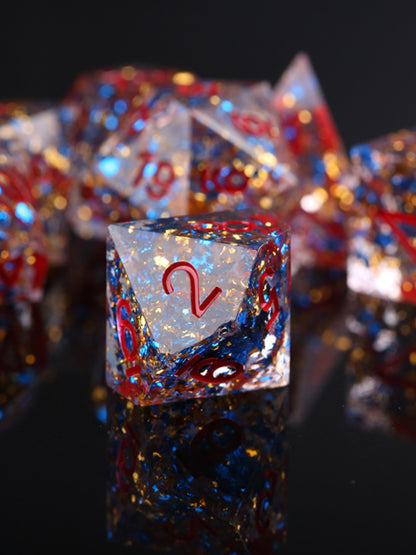 Polyhedral Natural Resin DND Quicksand Running Ball Dice