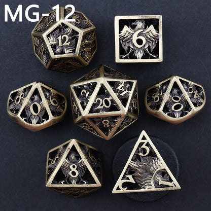 New DND Metal Dice Hollow Polyhedron