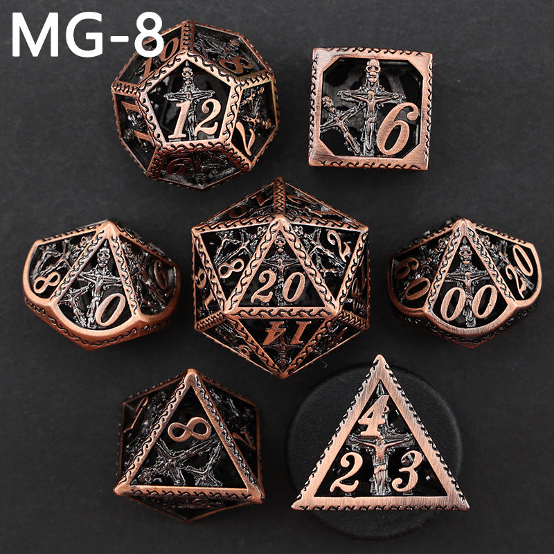 New DND Metal Dice Hollow Polyhedron