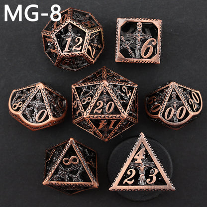 New DND Metal Dice Hollow Polyhedron