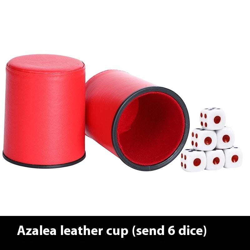 Mute High-grade Silent Leather Dicing Set KTV Bar Silencer Dice Box