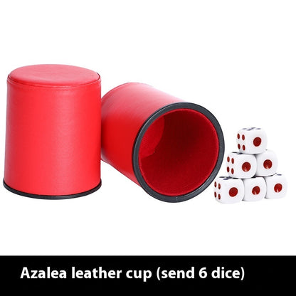 Mute High-grade Silent Leather Dicing Set KTV Bar Silencer Dice Box