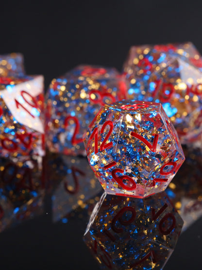 Polyhedral Natural Resin DND Quicksand Running Ball Dice