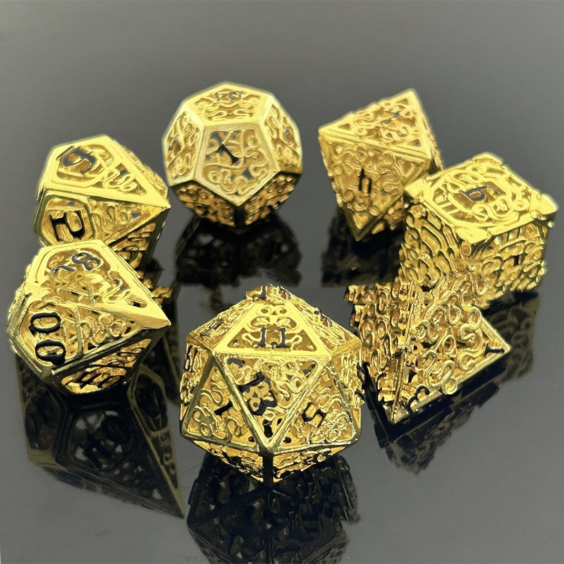 Metal Polyhedron Hollow Dice