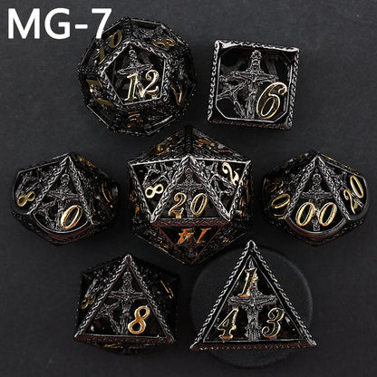 New DND Metal Dice Hollow Polyhedron