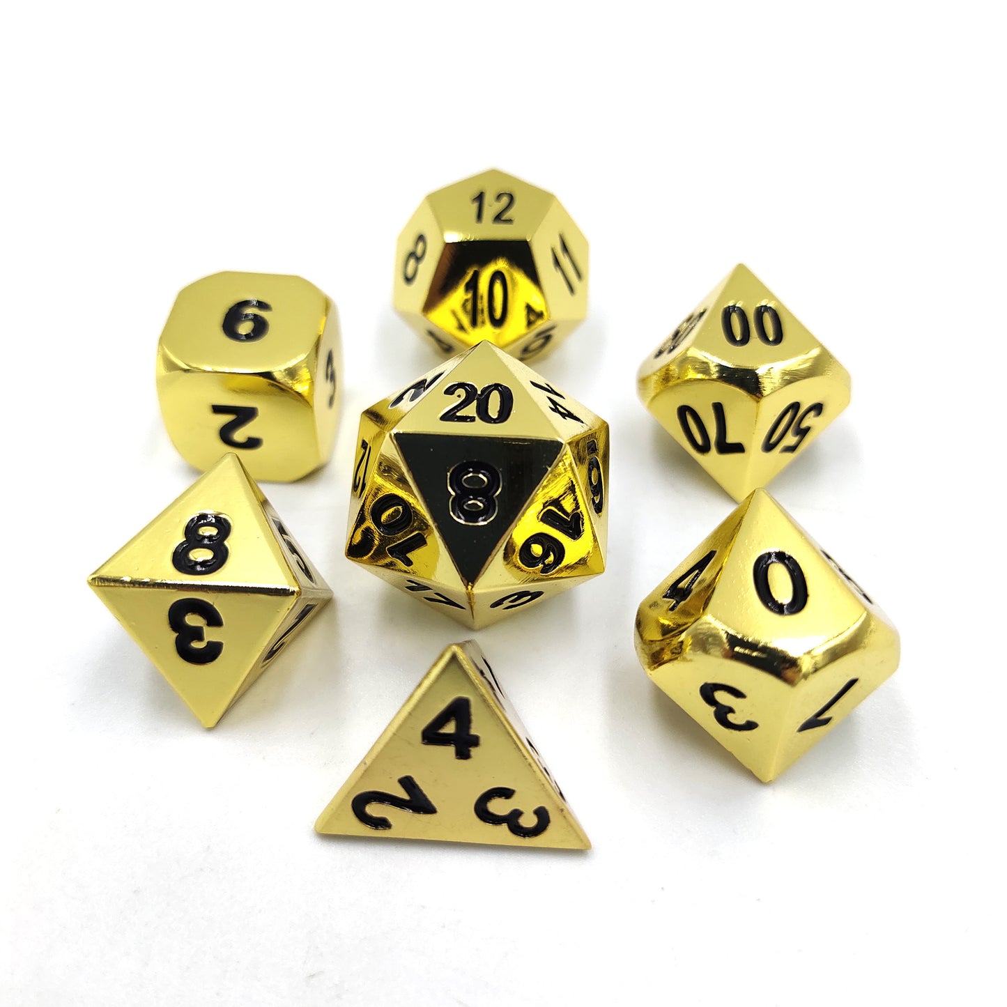 Golden Classic Old Retro Style Metal Dice