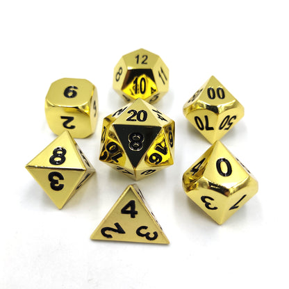 Golden Classic Old Retro Style Metal Dice