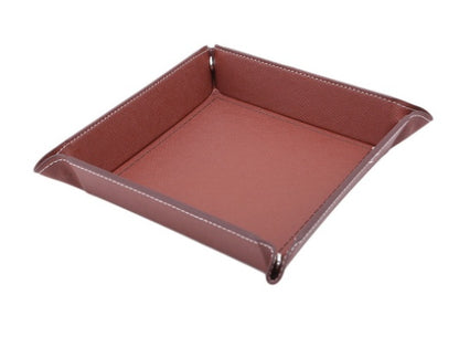 Multicolor Leather Four Corners Foldable Dice Plate