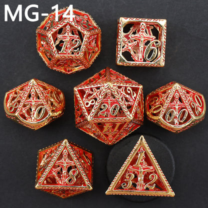 New DND Metal Dice Hollow Polyhedron
