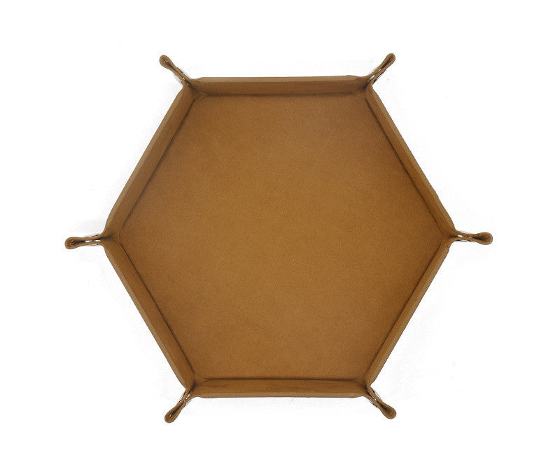 Hexagonal Velvet Cloth Dice Plate Can Be Folded