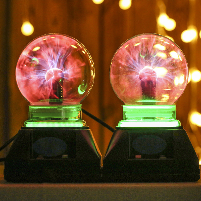 Creative Gift Retro Skull Hand Magic Ball Retro Tower Crafts Flash Static Induction Glass Ball