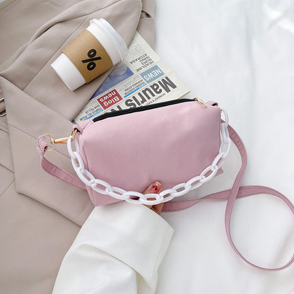 Chain Messenger Bag Cashew Flower Shoulder Pouch