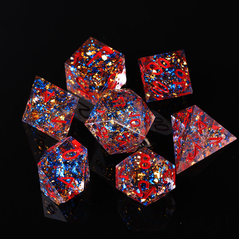Polyhedral Natural Resin DND Quicksand Running Ball Dice