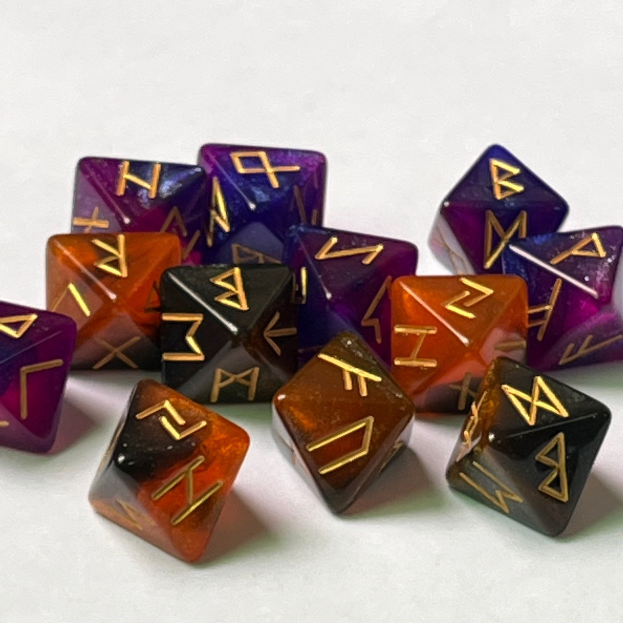 Eight-Sided Dream Starry Sky Rune Constellation Dice