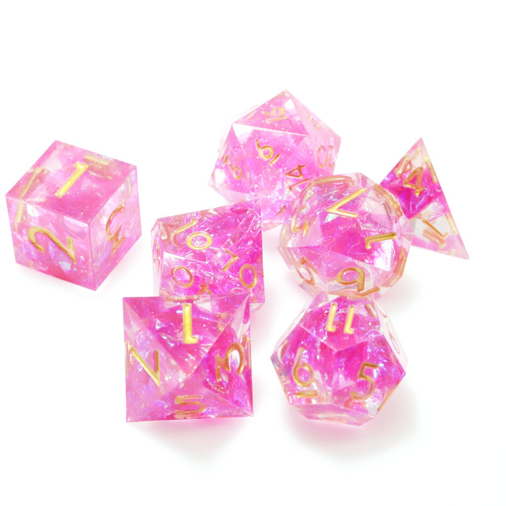 The New Pointed Resin Dragon Eye Can Rotate DND Game Dice