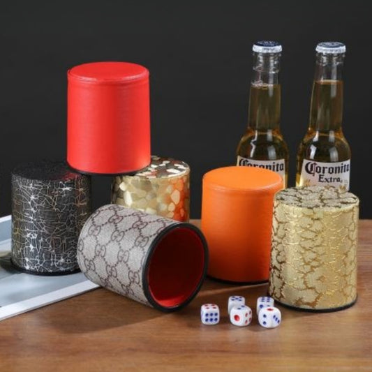 Mute High-grade Silent Leather Dicing Set KTV Bar Silencer Dice Box